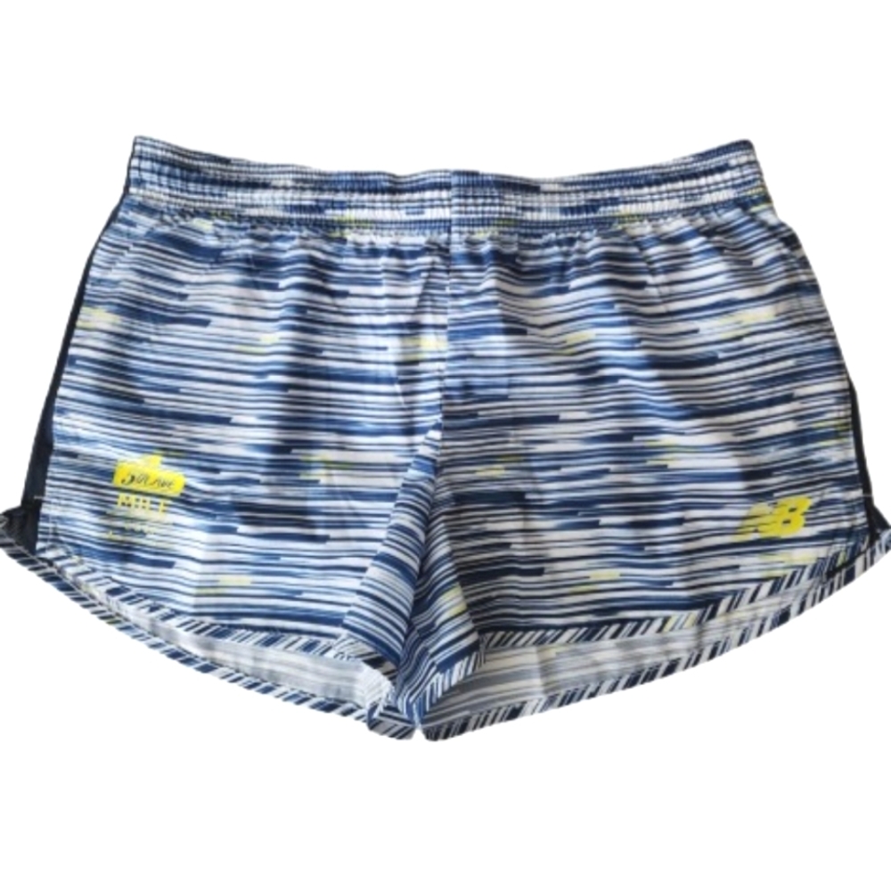 New Balance Striped Running Shorts L
